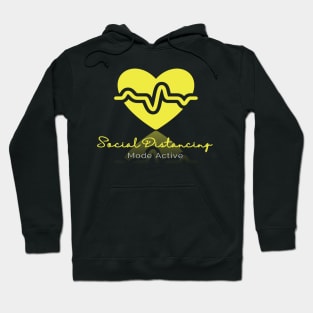 Social Distancing Mode Dark T-Shirt Hoodie